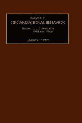 B. Staw, Barry M. Staw - Research in Organizational Behavior, Inbunden