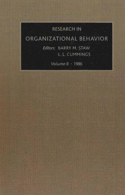 Barry Staw - Research in Organizational Behavior, Inbunden