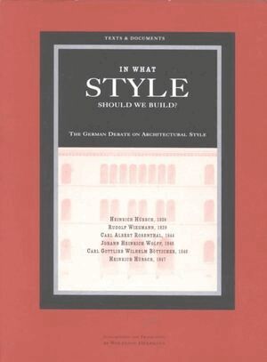 . Hubsch - In What Style Should we Build?, Häftad