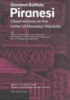 bokomslag Observations on the Letter of Monsieur Mariette