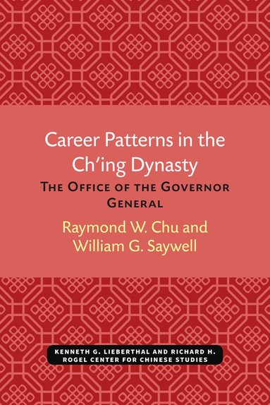 bokomslag Career Patterns in the Ch'ing Dynasty