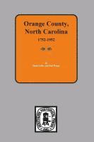 bokomslag Orange County, North Carolina 1752-1952