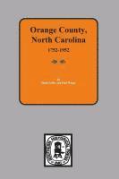 Lefler, Wager - Orange County, North Carolina 1752-1952, Häftad