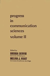 bokomslag Progress in Communication Sciences, Volume 2