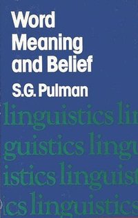 bokomslag Work Meaning and Belief