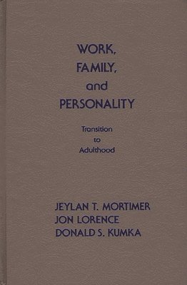 bokomslag Work, Family, and Personality
