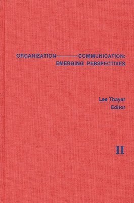 Lee Thayer, Lee Thayer - Organization-Communication, Inbunden