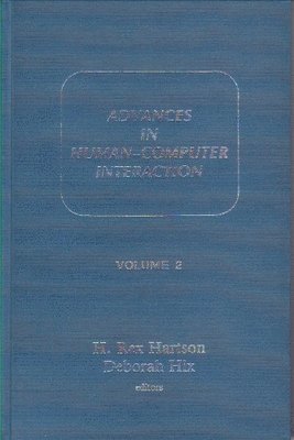 bokomslag Advances in Human-Computer Interaction Volume 2