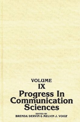 bokomslag Progress in Communication Sciences, Volume 9