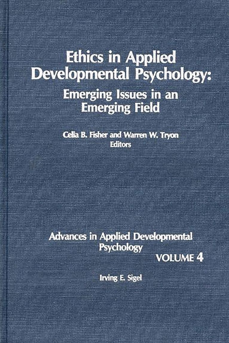 Ethics in Applied Developmental Psychology 1