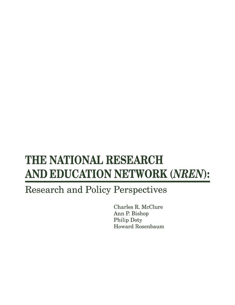 The National Research and Education Network (NREN) 1