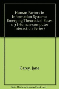 bokomslag Human Factors In Information Systems