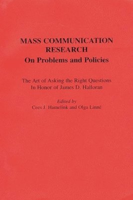 Cees J. Hamelink - Mass Communication Research, Häftad