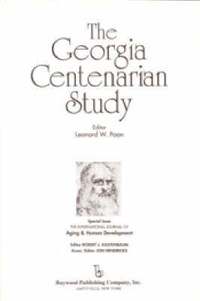 bokomslag The Georgia Centenarian Study