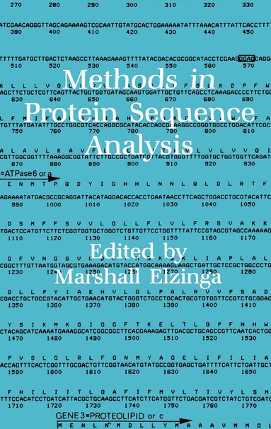 Marshall Elzinga - Methods in Protein Sequence Analysis, Inbunden