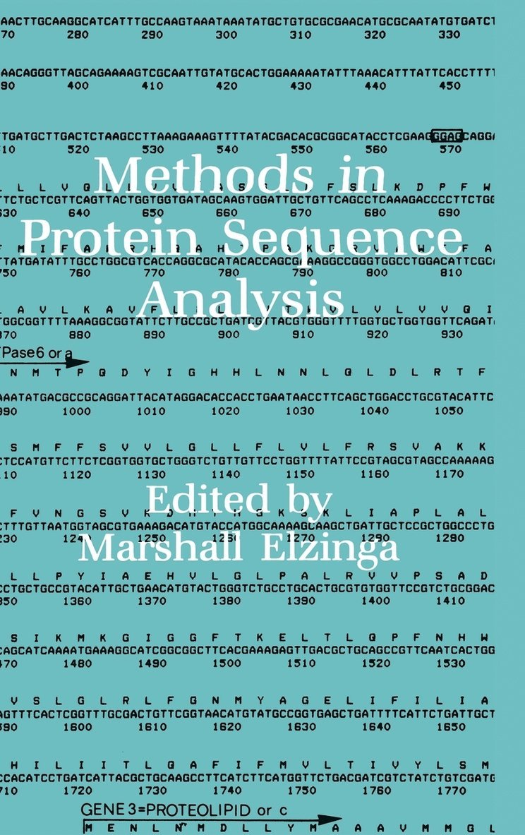 Marshall Elzinga - Methods in Protein Sequence Analysis, Inbunden