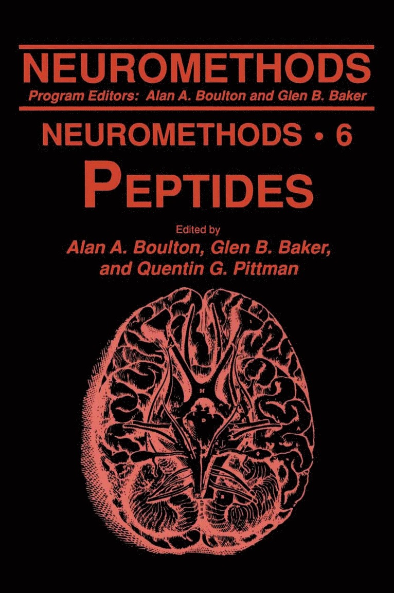 Alan A. Boulton, Glen B. Baker, Q. J. Pittman, Alan A Boulton, Glen B Baker, Q J Pittman - Peptides, Inbunden
