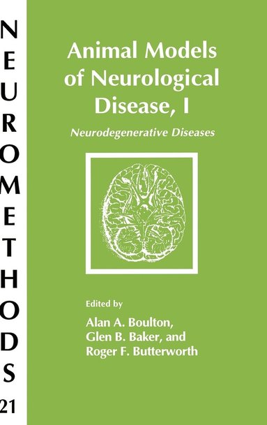 bokomslag Animal Models of Neurological Disease, I