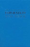 Wendell M. Aycock, James Whitlark, Wendell Aycock - Literature of Emigration and Exile, Inbunden