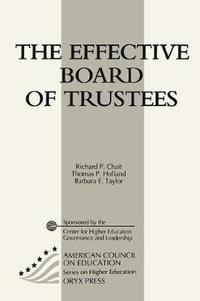 bokomslag The Effective Board of Trustees