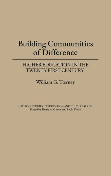 bokomslag Building Communities of Difference