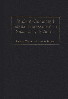 bokomslag Student-Generated Sexual Harassment in Secondary Schools