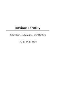 bokomslag Anxious Identity