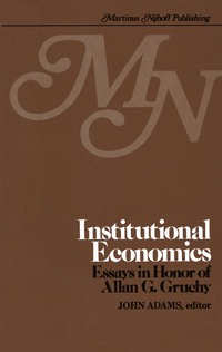 bokomslag Institutional Economics