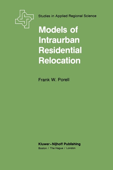 bokomslag Models of Intraurban Residential Relocation