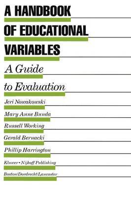 Jeri Nowakowski - Handbook of Educational Variables, Inbunden