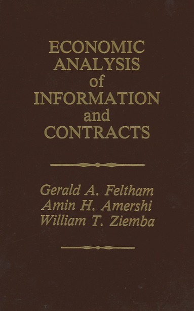 bokomslag Economic Analysis of Information and Contracts