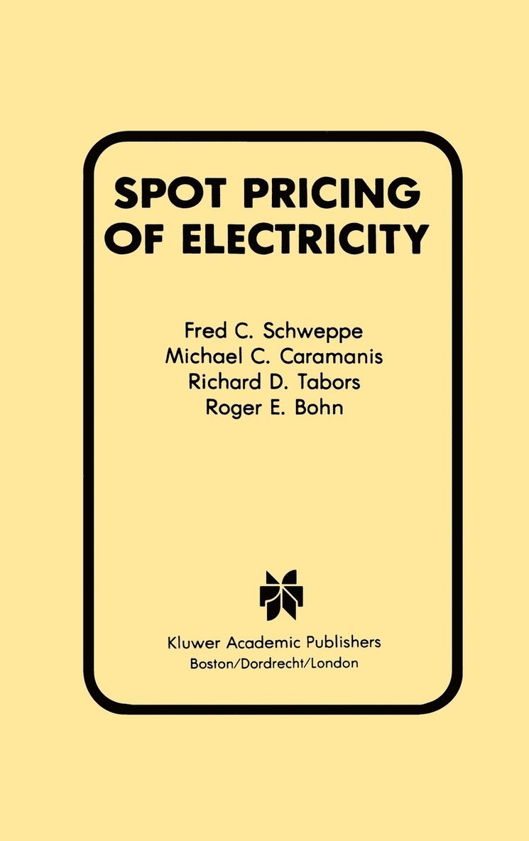 Spot Pricing of Electricity 1