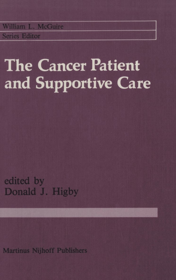 The Cancer Patient and Supportive Care 1