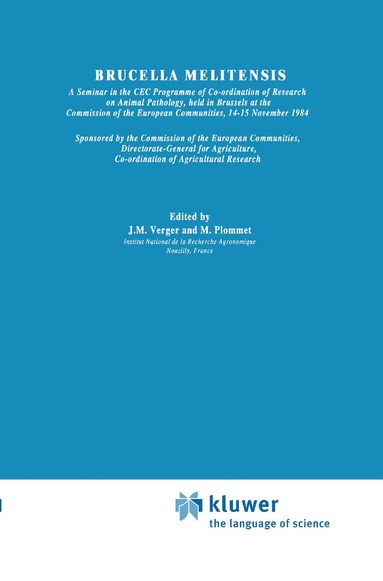 J.M. Verger, M. Plommet - Brucella Melitensis, Inbunden