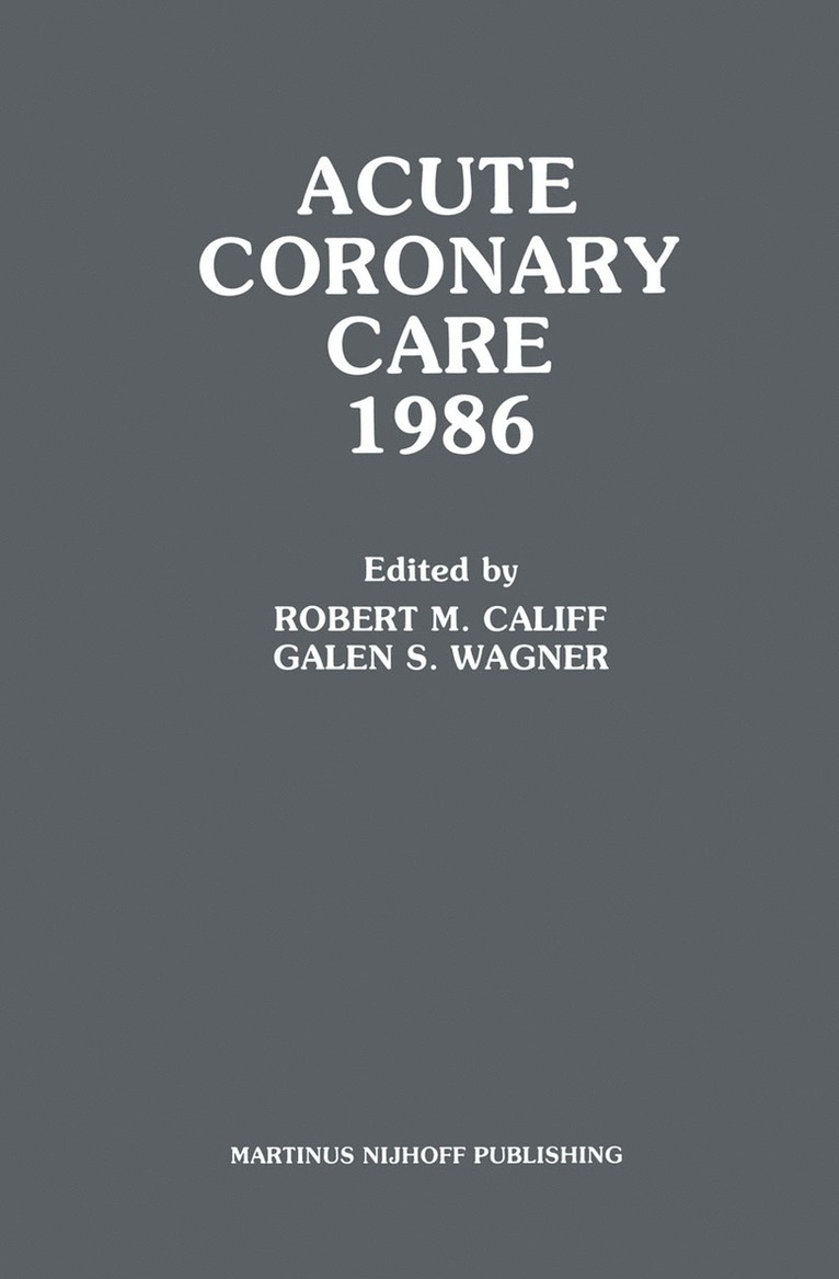 Acute Coronary Care 1986 1