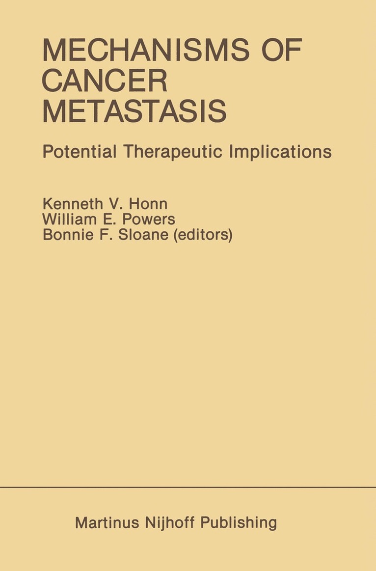 Mechanisms of Cancer Metastasis 1