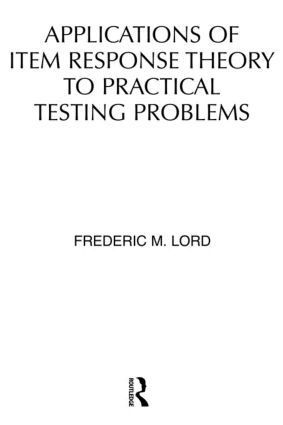 bokomslag Applications of Item Response Theory To Practical Testing Problems