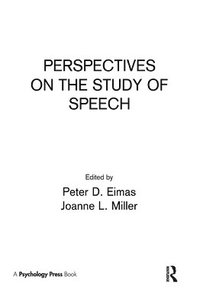 bokomslag Perspectives on the Study of Speech