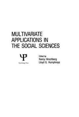 Multivariate Applications in the Social Sciences 1