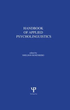 bokomslag Handbook of Applied Psycholinguistics