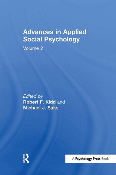 bokomslag Advances in Applied Social Psychology