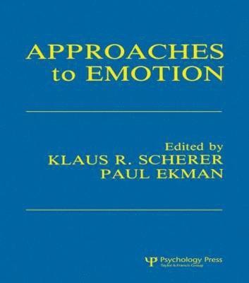 Klaus R. Scherer, Paul Ekman - Approaches To Emotion, Häftad
