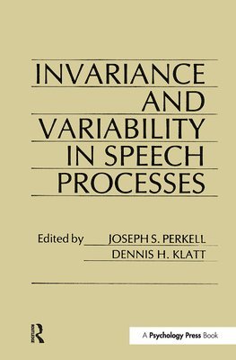 invariance and Variability in Speech Processes 1