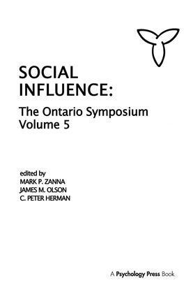 Mark P. Zanna, James M. Olson, C. P. Herman - Social Influence, Inbunden