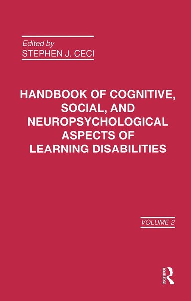 bokomslag Handbook of Cognitive, Social, and Neuropsychological Aspects of Learning Disabilities