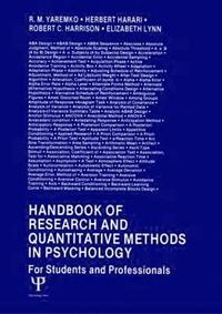 bokomslag Handbook of Research and Quantitative Methods in Psychology