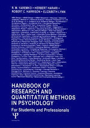 bokomslag Handbook of Research and Quantitative Methods in Psychology