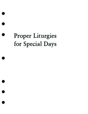 bokomslag Holy Eucharist Proper Liturgies For Special Days Inserts