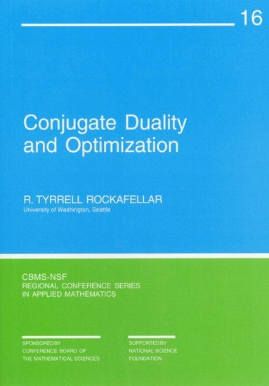 bokomslag Conjugate Duality and Optimization