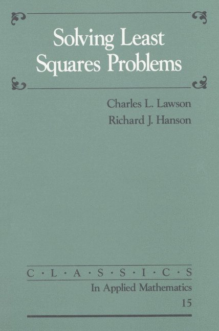 Solving Least Squares Problems 1